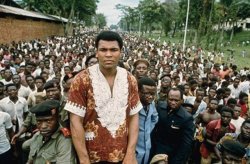 vintagecongo:  Muhammad Ali in Zaïre (now D.R.Congo) for Rumble