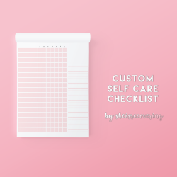 sheisrecovering:  custom self care checklist 2017download free
