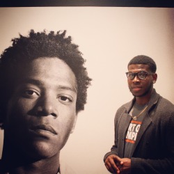 iamnotjody:  Celebrating Blackout day at the Basquiat exhibit..