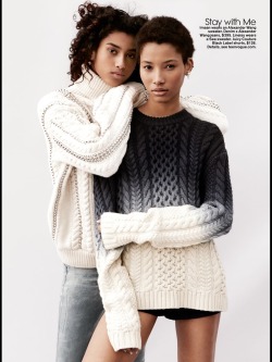 gulcayn:  Imaan & Lineisy by Daniel Jackson for Teen Vogue