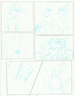 Camp W.O.O.D.Y: Page 5 and 6 roughs and inks Commissioned artwork done by: Twisted-Persona Script and outline: me _____________________________  Here are the drafts of Pages 5 and 6. And the inks of page 5  Taking a short break from Eris shengainas, and