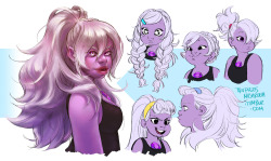 trufflesmushroom:  Hairmethyst Sketches Part Deux! Or: In Which