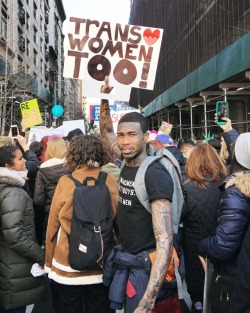 yvesmathieu: new york city, womens march 2018. *TRANS WOMEN TOO!*