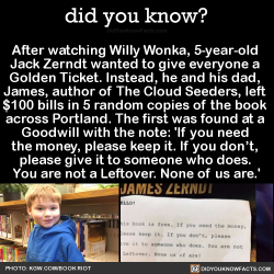 did-you-know:  After watching Willy Wonka, 5-year-old Jack Zerndt