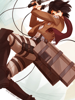 viria:  an actual badass Mikasa Ackerman.png 
