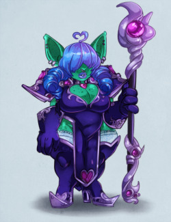 nexus-princex:Something between commissions; My Goblin mage,