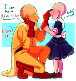 huyandere:  saitama n genos visiting childrens hospital 