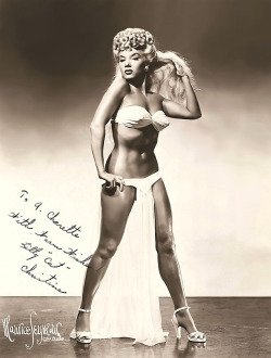   Lilly Christine       aka. &ldquo;The Cat Girl&rdquo;.. Signed vintage 50’s-era promo photo..  