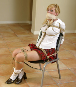 punish-her-porn:  In a schoolgirl outfit