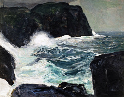 infected:  Blackhead and Sea, George Wesley Bellows, 1913