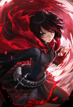 sakimichan:  RWBY main case series now complete ! If you would