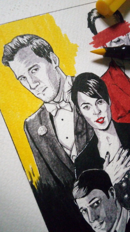 ambivertninja:  If WKM had an official movie posterThis was my very first hand-drawn movie poster (RIP markers) and i really like how it came out!! I got inspired by vintage posters since the WKM series kind of sets in that aesthetic. Also, i included
