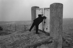poetryconcrete:Film director Abbas Kiarostami looking through