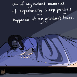 donnergrauen: Sleep paralysis is a hard thing to draw for me,