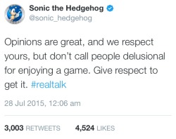 inspirationalsonicquotes:  Quality advice from Sonic himself.