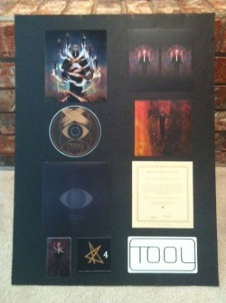 My layout for framing my TOOL opiate reissue