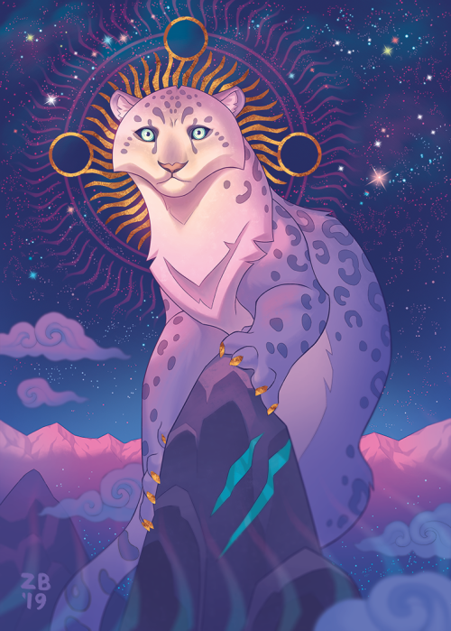 zebrafeets-art:illustration for the big cats charity zine a while