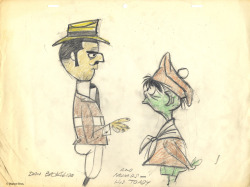 directedbychuckjones:  Model drawings for a proposed sequel to