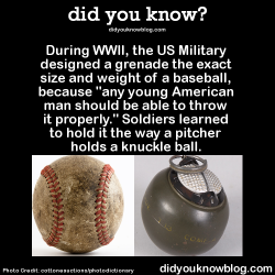 did-you-kno:  During WWII, the US Military designed a grenade