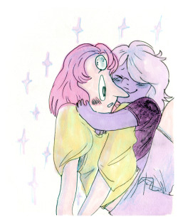 30knight:  pearl and babu amethyst 4ever xi doodled this a while
