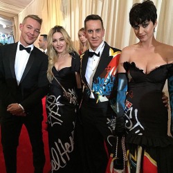 tyrabankruptcy:  hello-katy:Katy, Jeremy Scott, Madonna and Diplo