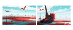 aeridanus:  Two environment sketches to warm up a bit more. Gotta