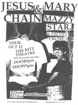 post-punker:  Jesus and Mary Chain at The Ritz Theatre in Ybor