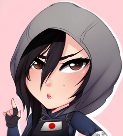  Finished cutesy Hibana from Rainbow Six Siege for @chicha112