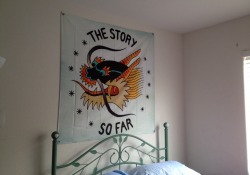 ghosts-inthewallls:  My tssf flag I got at warped tour yesterday