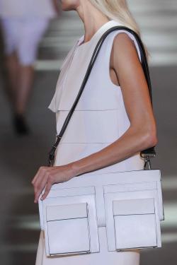 glamour:  wgsn:  This perfectly neat rectangular handbag from