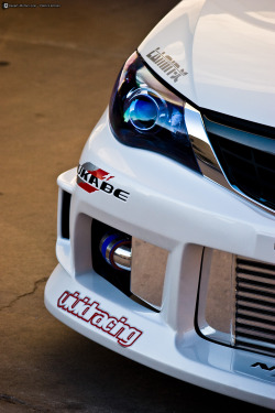 nothingbutcarsandbabes:  desertmotors:  2008 Vivid Racing Subaru