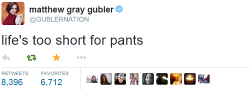  When I find myself in times of trouble, Matthew Gray Gubler