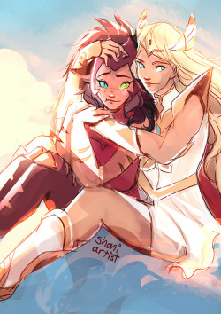 shaniartist:  She-Ra and her girlfriend.just really wanted to