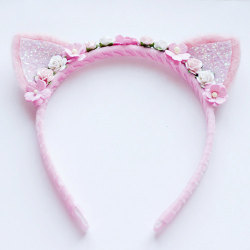 cat-sessorize:  Floral Kitten Headband Cat-sessorize!