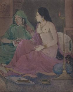 arjuna-vallabha:Dressing woman by Ramgopal Vijaiavargiya