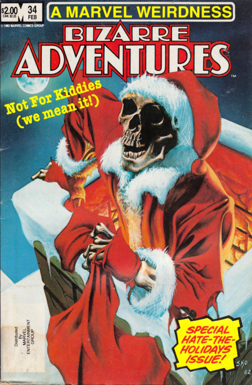 Bizarre Adventures No. 34 (Marvel Comics, 1983). Cover art by Joe Jusko. From Anarchy Records.