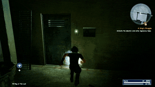 impatient-traveler: magitekarmor: my favorite feature of ffxv is how the interact button is also the jump button  Me, all the damn time 