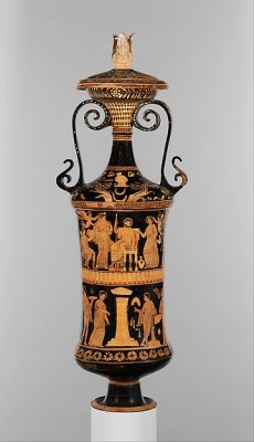 ancientpeoples:  Terracotta Loutraphoros (Ceremonial vase for
