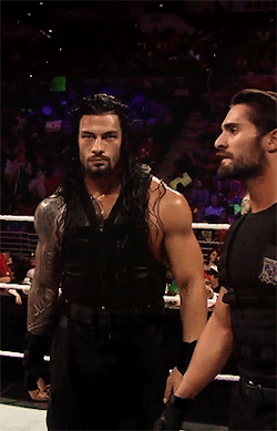 rocknrolleigns: Roman “Game face on except when looking at