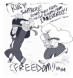 jen-iii:  Okay but little Ruby and Sapphire being rebels in @hilaryflorido‘s