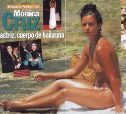 toplessbeachcelebs:  Monica Cruz (Actress/Dancer) topless on