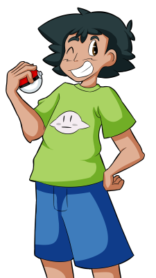 pkmnmasterlyra:   I recently learned I really like drawing Ash