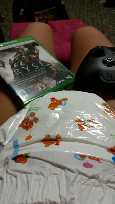 New video game (no bathroom breaks!) and a double padded diaper