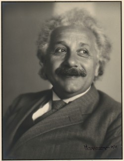 back-then: Mr. Einstein smiling 1931  Source: Metropolitan Museum