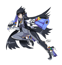 amateurartist98:  bigdeadalive:  Bayonetta doodle.    < |D’‘‘‘