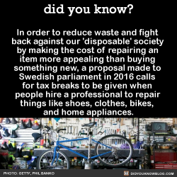 did-you-kno:  In order to reduce waste and fight  back against