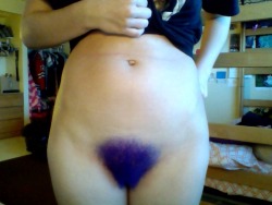 stinkytoadstool:  finally redyed my pubes after months of being