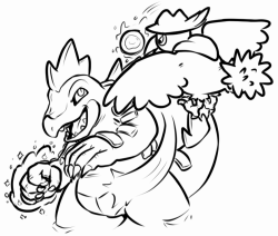 /vp/ request Requesting a Feraligatr and Honchkrow fighting.