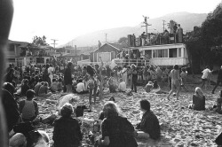 old-hippies:  Beach party, Topanga Beach CA, late 1960s. 