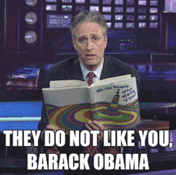 gregxb:  They do not like you Barack Obama,Whether on a train,